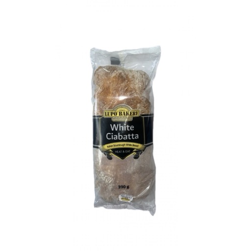 LUPO CIABATTA WHITE UNSLICED 390G